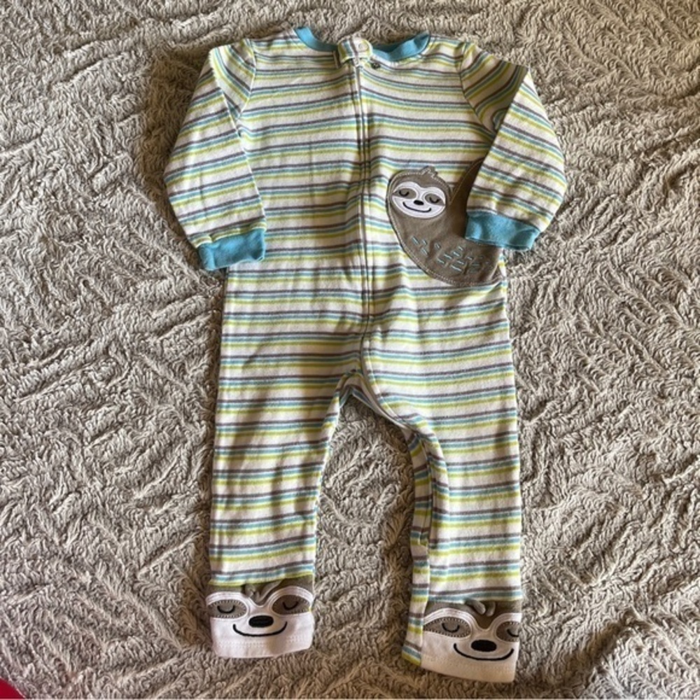 4 for 16$ Koala Kids Blue and Green Onesie with Sloth Design